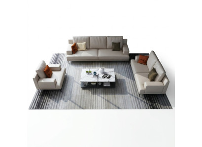 Moderne Weiße Ledergarnitur 3+2 Sitzer Wohnzimmer Exklusive Couchen 2tlg.