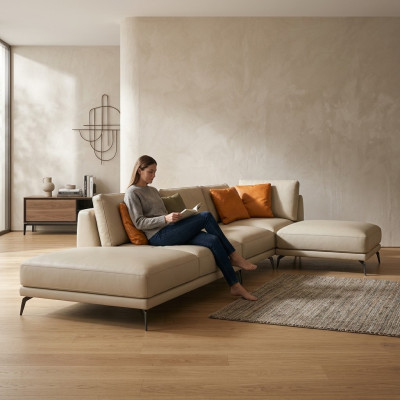Design Polster Couch Wohnlandschaft Ecksofa Garnitur Polster Sitz Sofa