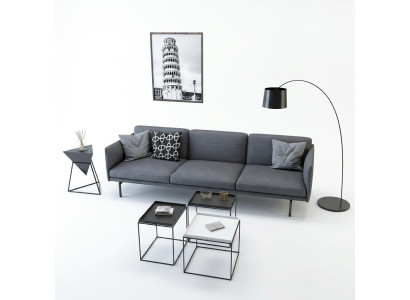 Design Sofa 4 Sitzer Wohnzimmer Couch Couchen Polster Sofas Neu XXL