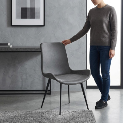 Luxus Design Polster Stuhl Stühle Sitz Lehn Büro Esszimmer Holz Warte
