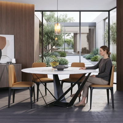 Runder Luxus Esstisch Designer Esstische 130cm Konferenz Rund Tische