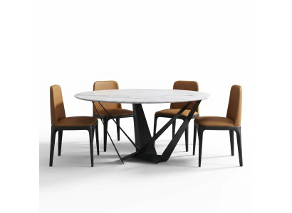 Runder Luxus Esstisch Designer Esstische 130cm Konferenz Rund Tische
