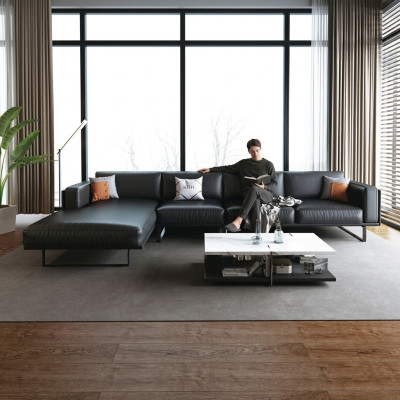 Moderne Sofa Eckgarnitur L Form Polster Sitz Ecke Couch Ledersofa Sofas