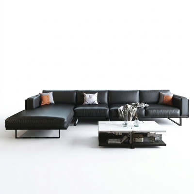 Moderne Sofa Eckgarnitur L Form Polster Sitz Ecke Couch Ledersofa Sofas