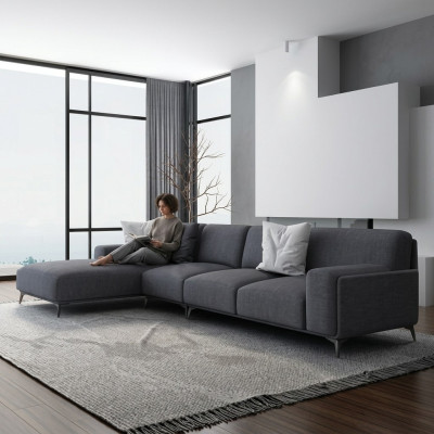 Wohnlandschaft Ecksofa L-Form Couch Sitz Polster Set Garnitur Modern