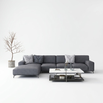 Wohnlandschaft L-Form Ecksofa Leder Couch Design Polster Garnitur Sofa
