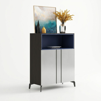 Design Kommode Anrichte Side Lowboard Schrank Regal Dekorative Luxus Wohn