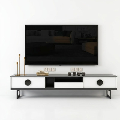 Sideboard RTV 200cm Tv Schrank Lowboard Sideboard Kommode Wohnzimmerschrank Neu