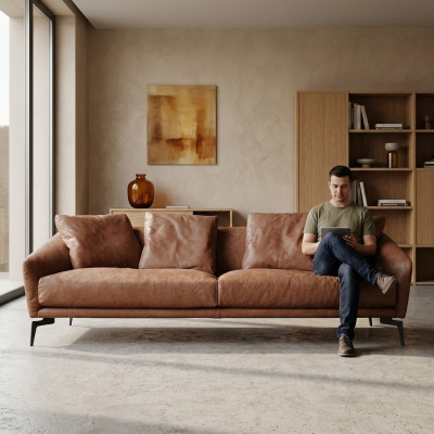 Design Italienische Möbel 2 Sitzer Sofa Couch Polster Lounge Club Couchen