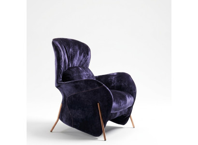 Sessel Club Lounge Designer Stuhl Polster Sofa 1 Sitzer Relax