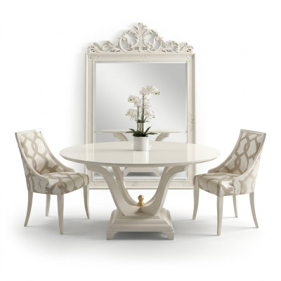 Rund Tisch Ess Zimmer Runde Holz Tische Design Original Möbel Italienische Möbel