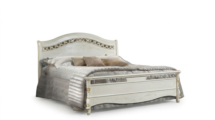 Klassisches Bett Doppelbett Betten Schlafzimmer Holz Italienische Möbel