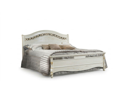 Klassisches Bett Doppelbett Betten Schlafzimmer Holz Italienische Möbel
