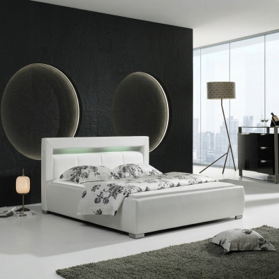 Leder Bett Polster Design Luxus Doppel Hotel Schlaf Zimmer Ehe Betten