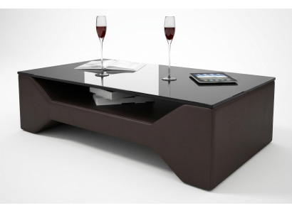 Klassischer Luxus Designer Couchtisch Dekor Sofa Wohnzimmer Tisch Leder