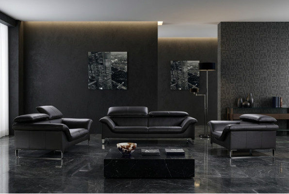 Relax Sofagarnitur 3+2+1 Sitzer Set Design Sofas Polster Leder Couchen