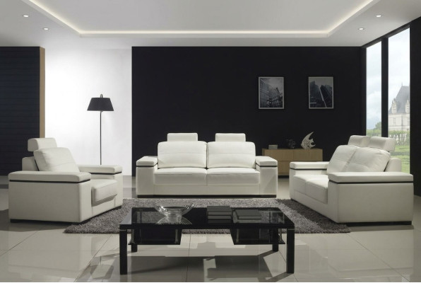 Sofa 3 Sitzer Design Sofas Polster Moderne Couchen Leder Relax Dreisitzer