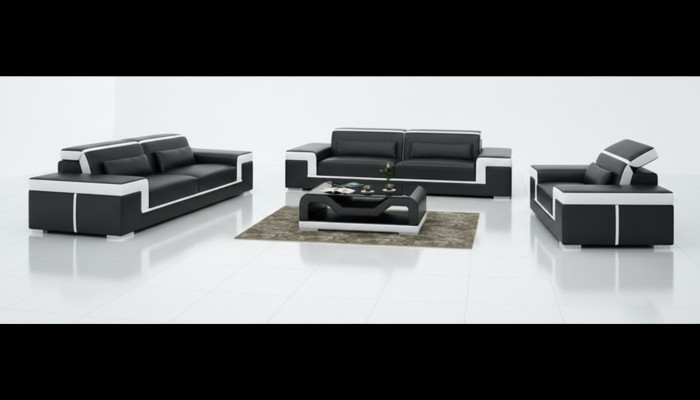 Sofa 2 Sitzer Polster Designer Couchen Sofas Garnitur NEU Ledersofa
