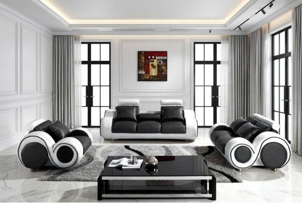 Polster Sitz Couch 3 Sitz Garnitur Sofa Sofas Couchen Leder Dreisitzer