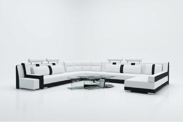 Garnitur U Form Sofa Couch Polster Garnitur Wohnlandschaft Design