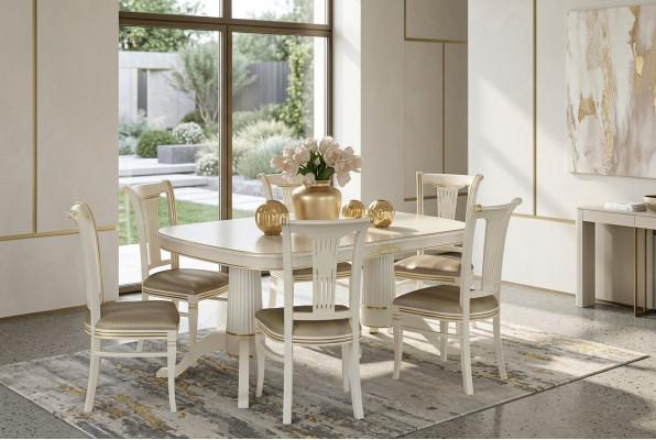 Stuhl Set Stühle Polster Garnitur Küchen Wohnzimmer Esszimmer Set Designer 6x