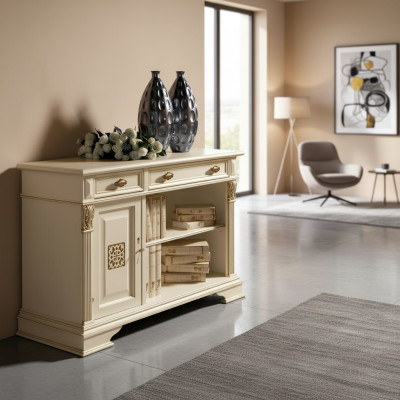 Italienische Design Möbel Antik - Holz Bar Anrichte Schrank Kommode