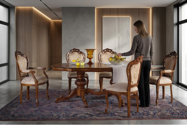 Stuhl Set 4x Stühle Polster Garnitur Küchen Wohnzimmer Esszimmer Set