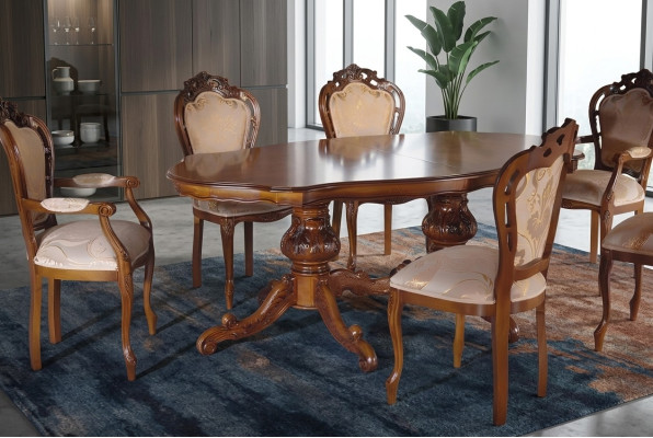 Stuhl Set 4x Stühle Polster Garnitur Küchen Wohnzimmer Esszimmer Set