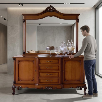 Kommode Sideboard Kommoden Sideboard Wohnzimmer Barock Anrichte xxl design Massivholz