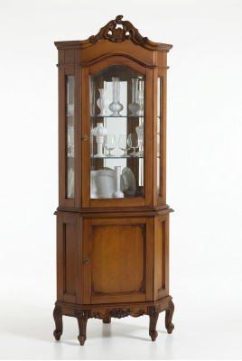 Eck Vitrine Vitrine Schrank Vitrinen Wohnzimmer Schau Schränke Design