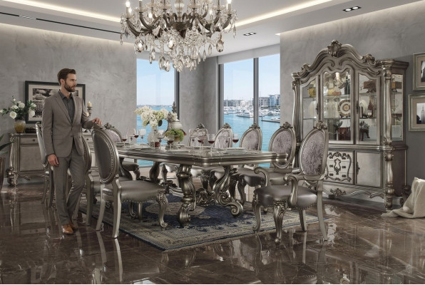 Esszimmer Set Barock Rokoko Tisch 10x Stühle Anrichte Kommode 13tlg.