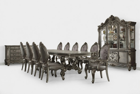 Esszimmer Set Barock Rokoko Tisch 10x Stühle Anrichte Kommode 13tlg.