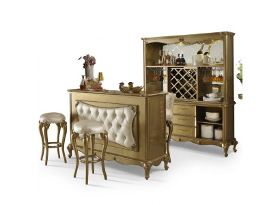 Barthresen Bar Tisch Holz Bar Tische Tresen Luxus Klasse Barock Handarbeit Neu
