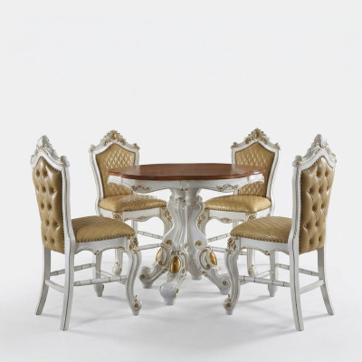 Barock Runder Esstisch Rund Klassischer Tisch Runde Rund Tische Holz