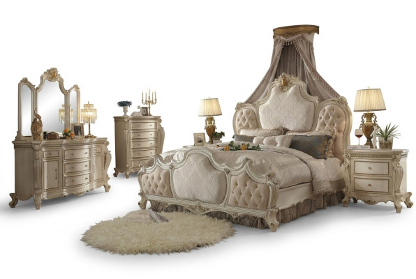 Designer Schlafzimmer Bett 2x Nachttische Kommode 4tlg. Set Neu 180x200cm