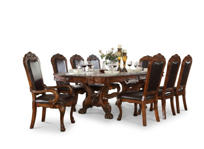 Königlicher Esstisch + 8x Stühle Komplettes Esszimmer Tisch Stuhl 9tlg.
