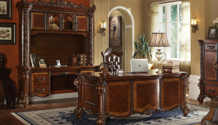 Luxus Schreibtisch Tisch Büro Office Antik Stil Barock Rokoko Barock Tische