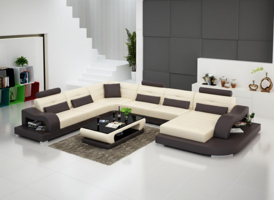 Ecksofa Sofa Couch Polster Eck Sitz Wohnlandschaft Garnitur U Form