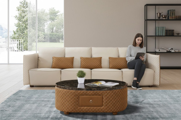 Sofa Couch 310cm Polster Sofas 5 Sitzer Textil Wohnzimmer big xxl Couchen