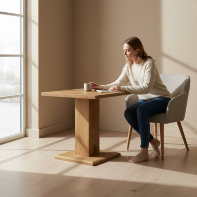 Design Esstisch Design Tisch Holz Esszimmer Möbel Wohnzimmertisch Tische 65x65cm