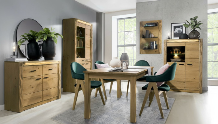 Ausziehbarer Design Holztisch Tisch Ess Wohnzimmer Holz Tische Neu 160/200cm Neu