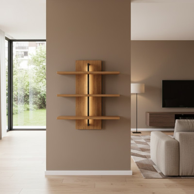 Ablage Hotel Stil Wohnzimmer Wand Regal Bücher Ablagen Schrank Regale 80x87cm