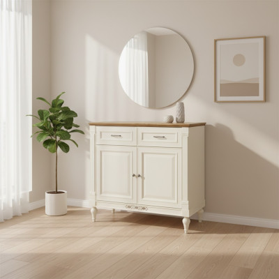 Designer Kommode Anrichte Side Low Board Schrank Wohn Zimmer Regal Antik Stil