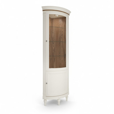 Eck Vitrine Vitrine Schrank Vitrinen Wohnzimmer Schau Schränke Design Holz Neu