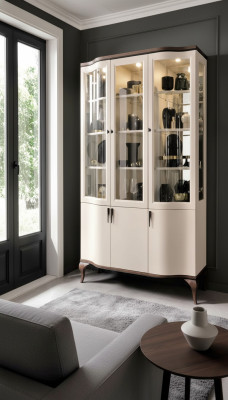 Schränke Vitrine Vitrinen Holz Edler Luxus Glas Schrank Holz Regal