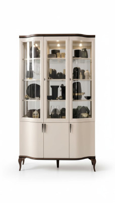 Schränke Vitrine Vitrinen Holz Edler Luxus Glas Schrank Holz Regal