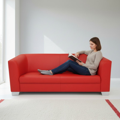Sofa 3 Sitzer Design Sofas Polster Couchen Relax Leder Moderne Dreisitzer Neu