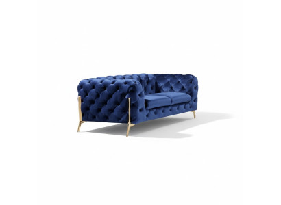 Luxus 2 Sitzer Couch Polster Sofa Leder Stoff Couchen Chesterfield Garnitur Neu