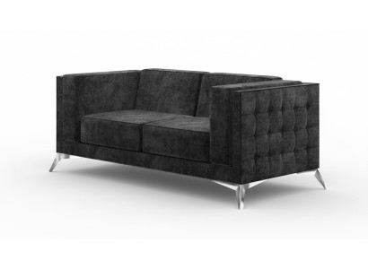 Sofa 2 Sitzer Stoff Couch Textil Zweisitzer Design Moderne Sitz Polster Sofas