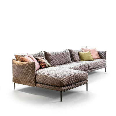 Ecksofa L-Form Couch Wohnlandschaft Garnitur Design Modern Sofa Stoff Textil Neu